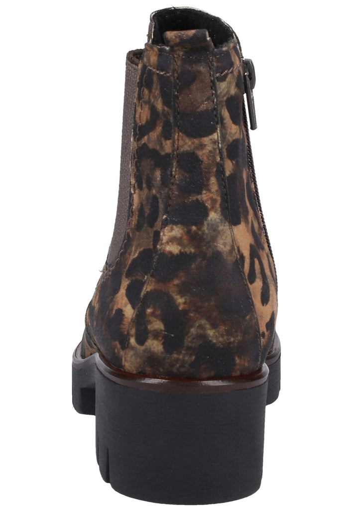 Gabor Stiefelette Veloursleder Leopard - surf4shoes
