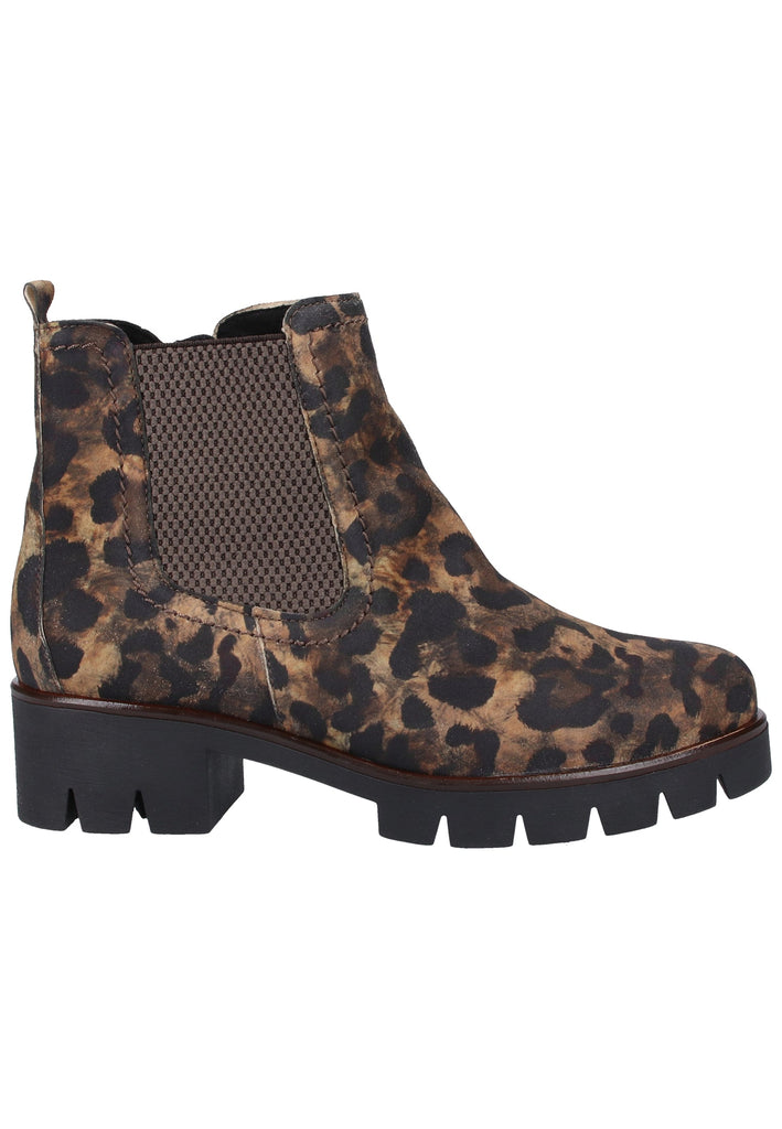 Gabor Stiefelette Veloursleder Leopard - surf4shoes