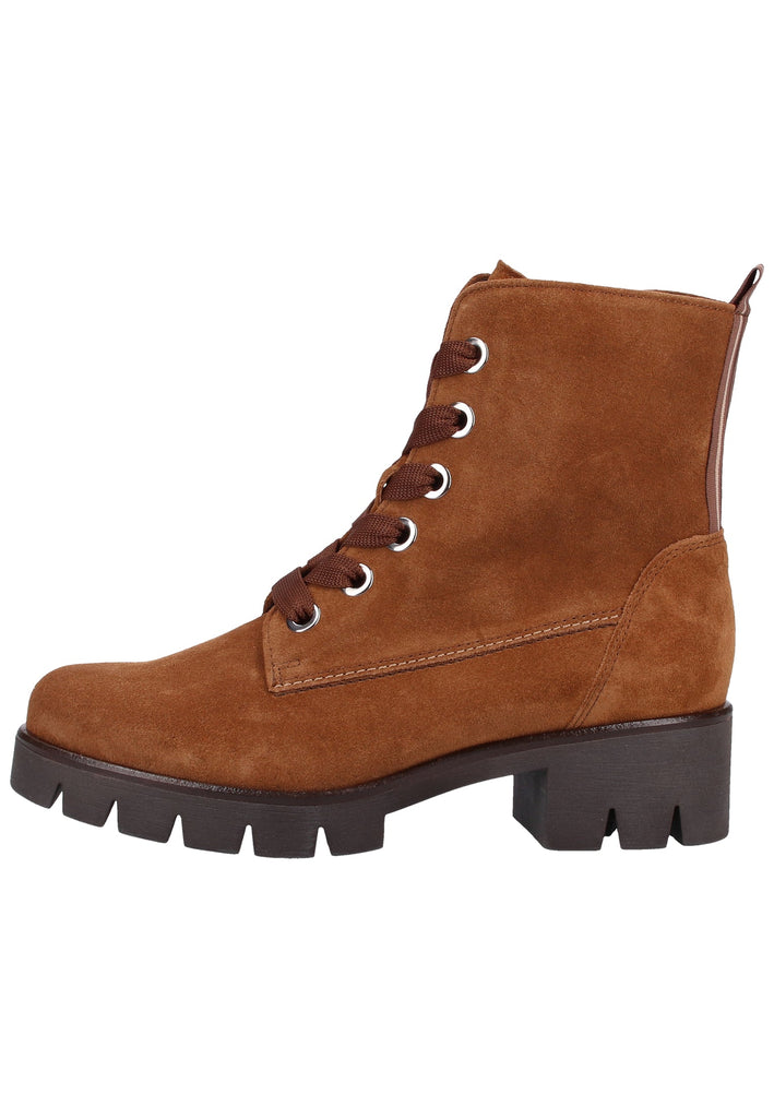 Gabor Stiefelette Veloursleder Cognac - surf4shoes