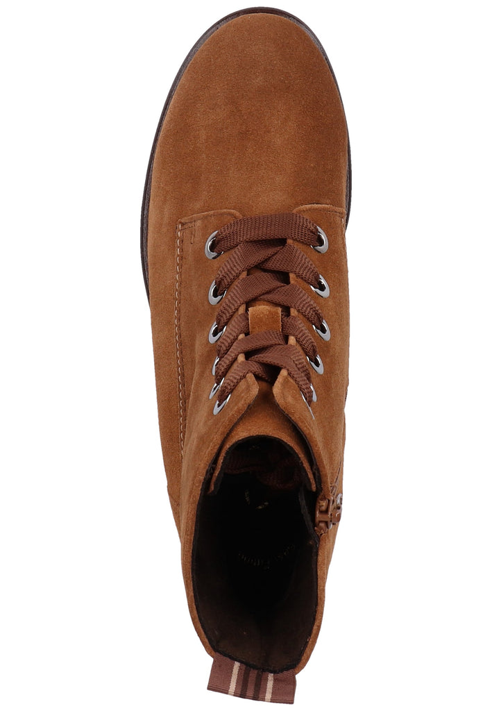 Gabor Stiefelette Veloursleder Cognac - surf4shoes