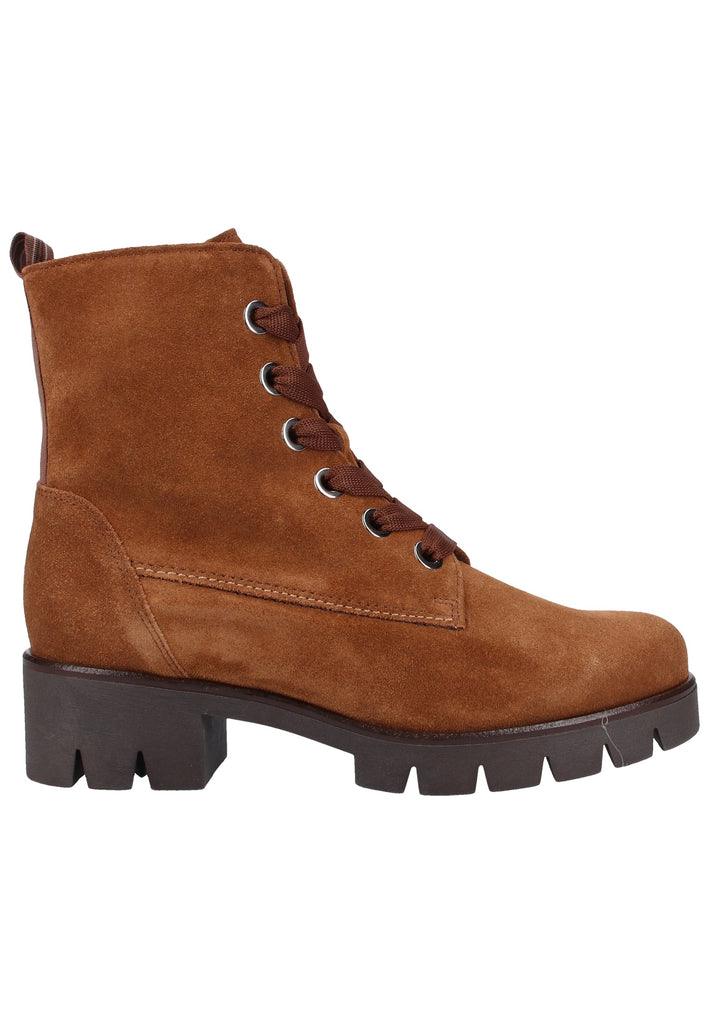 Gabor Stiefelette Veloursleder Cognac - surf4shoes