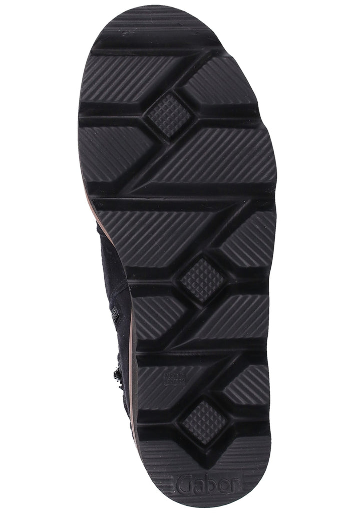 Gabor Stiefelette Veloursleder Pazifik - surf4shoes