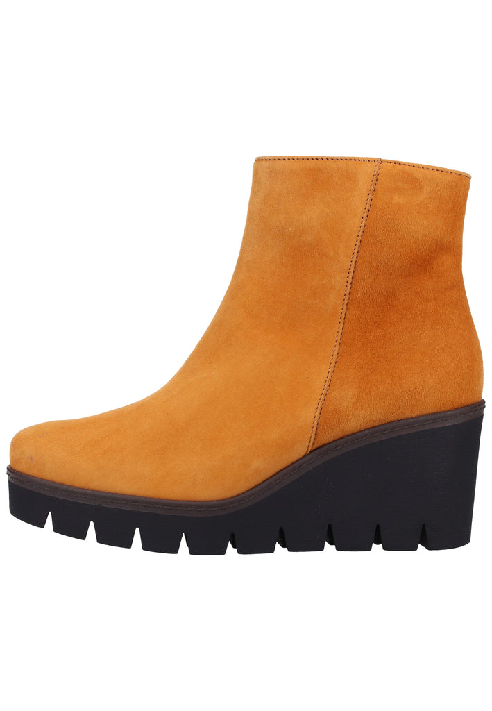 Gabor Stiefelette Veloursleder Cognac - surf4shoes