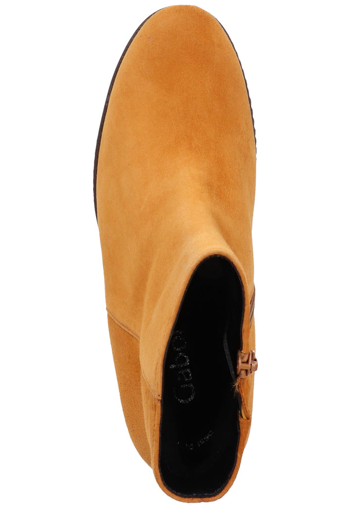 Gabor Stiefelette Veloursleder Cognac - surf4shoes