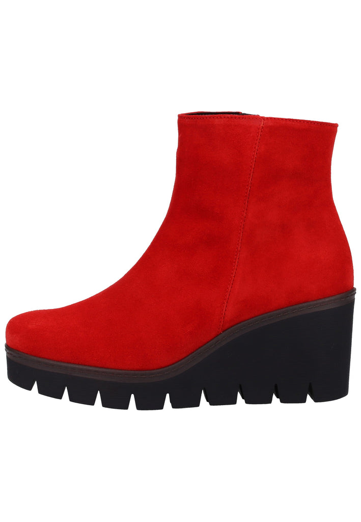 Gabor Stiefelette Veloursleder Rot - surf4shoes