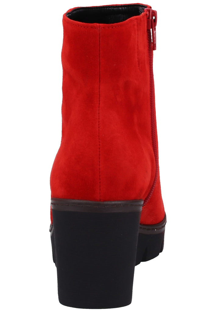 Gabor Stiefelette Veloursleder Rot - surf4shoes