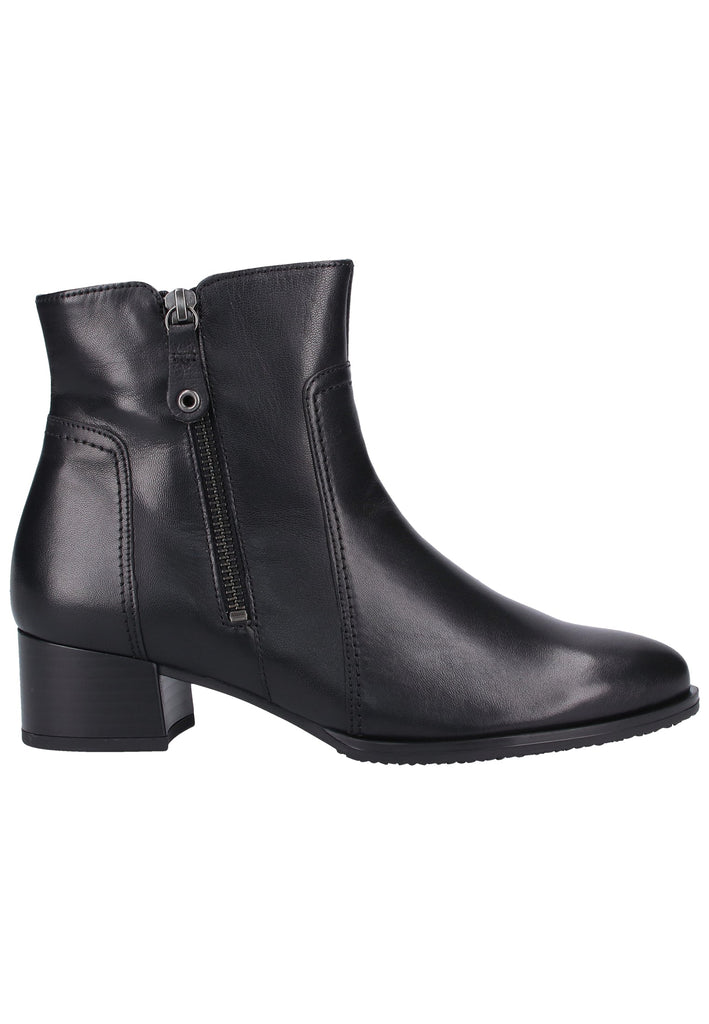 Gabor Stiefelette Glattleder Schwarz - surf4shoes