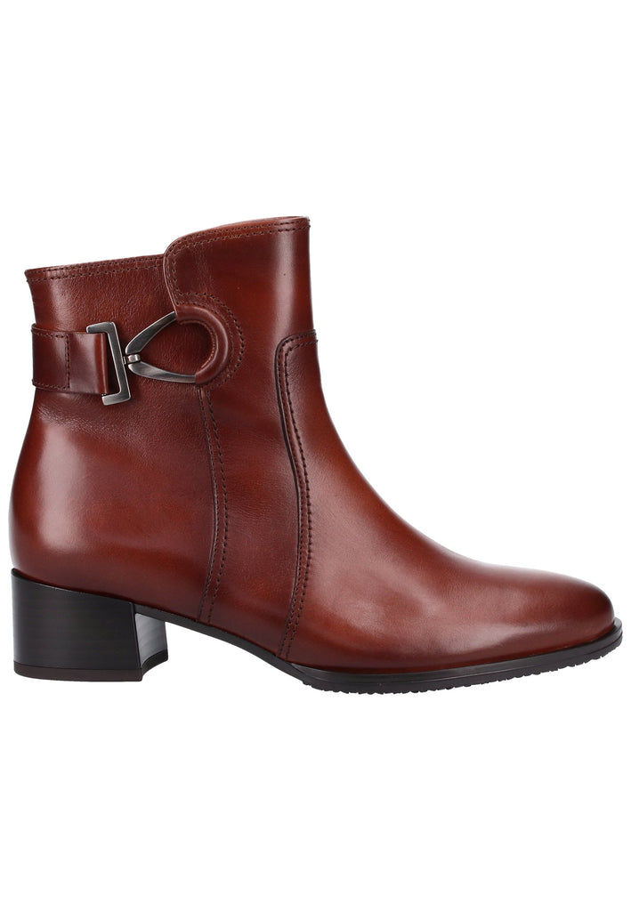 Gabor Stiefelette Glattleder Braun - surf4shoes