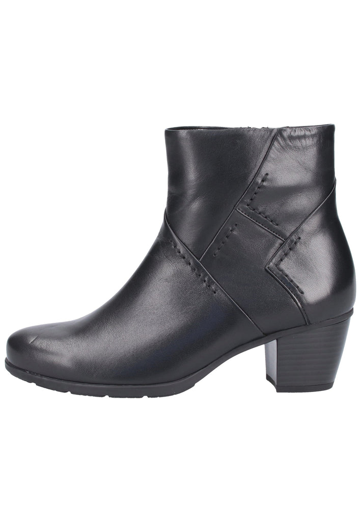 Gabor Stiefelette Glattleder Schwarz - surf4shoes