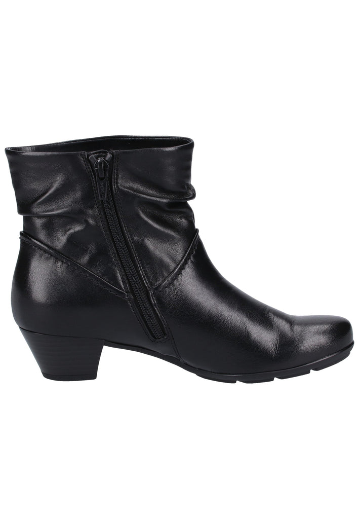 Gabor Stiefelette Glattleder Schwarz - surf4shoes