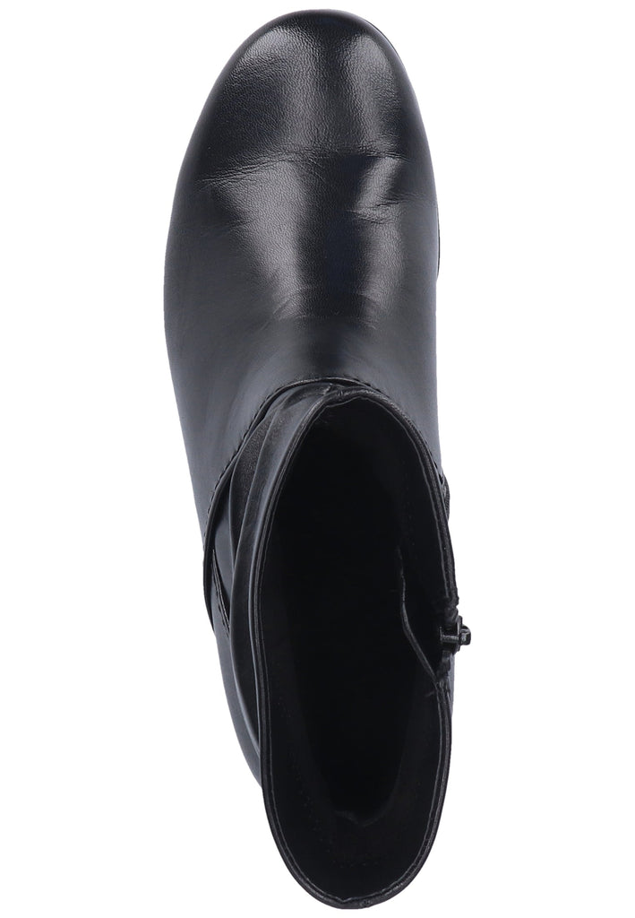 Gabor Stiefelette Glattleder Schwarz - surf4shoes
