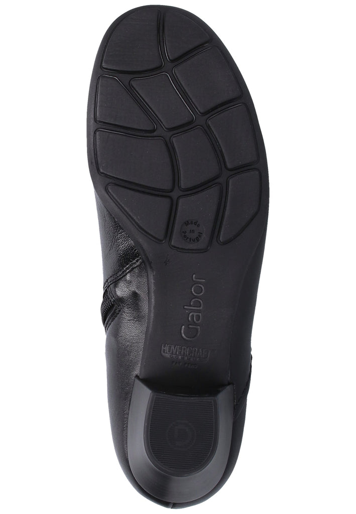 Gabor Stiefelette Glattleder Schwarz - surf4shoes