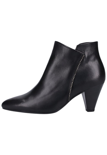Gabor Stiefelette Glattleder Schwarz - surf4shoes