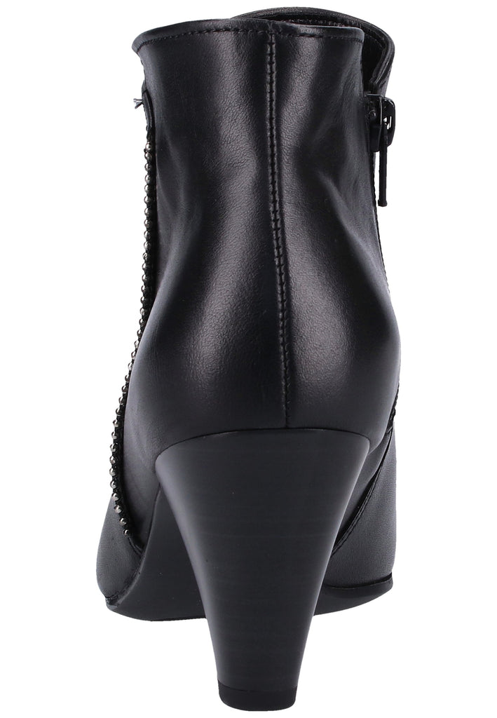 Gabor Stiefelette Glattleder Schwarz - surf4shoes