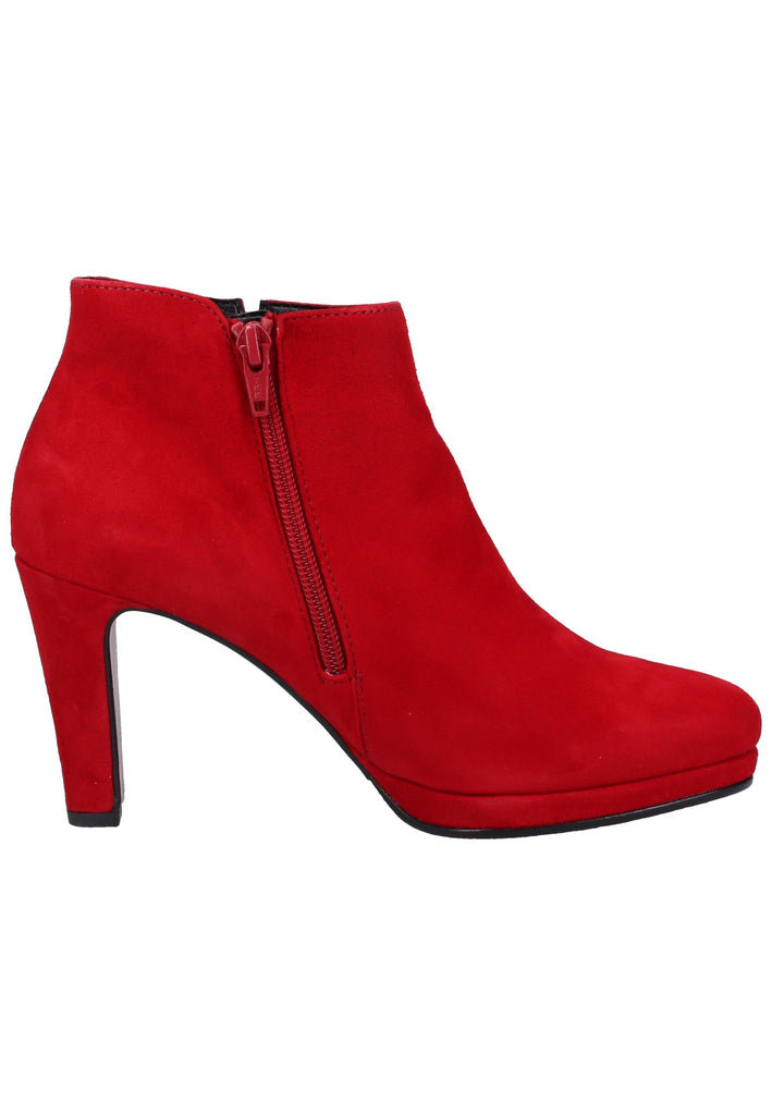 Gabor Stiefelette Veloursleder Rot - surf4shoes