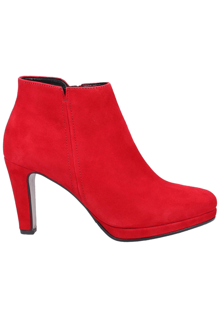Gabor Stiefelette Veloursleder Rot - surf4shoes