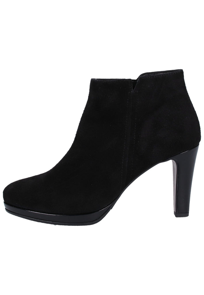 Gabor Stiefelette Veloursleder Schwarz - surf4shoes