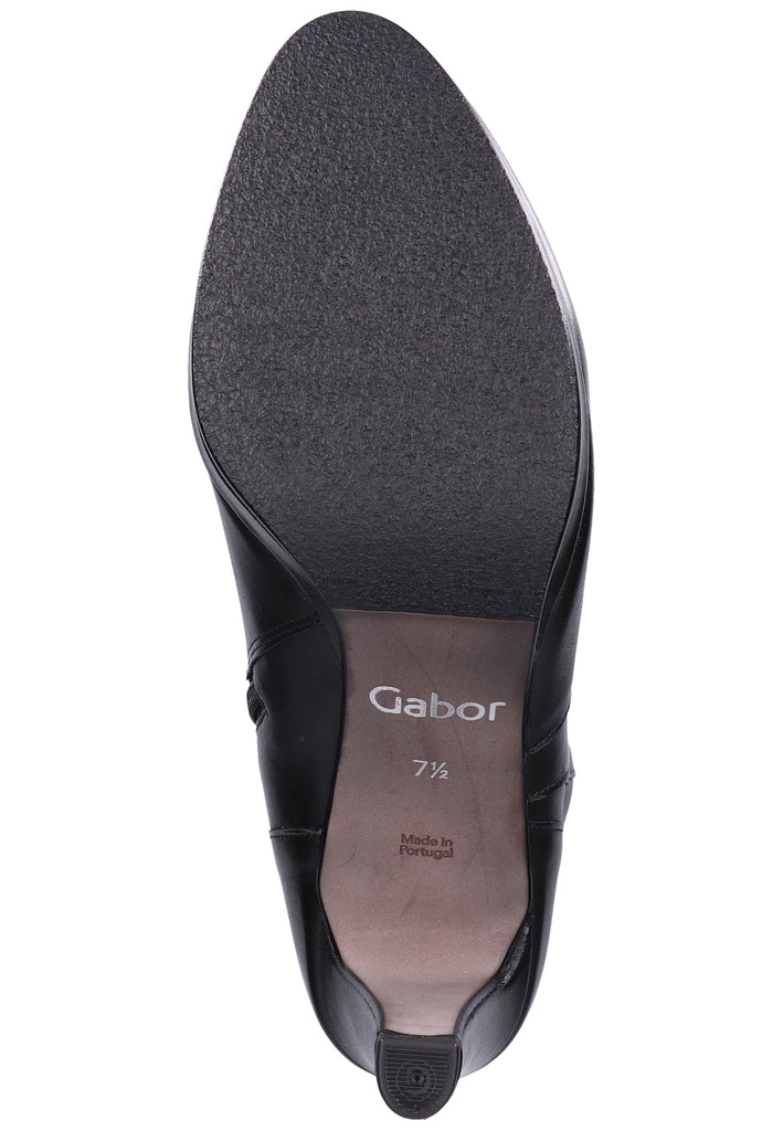 Gabor Stiefel Glattleder Schwarz - surf4shoes