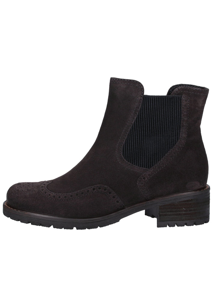 Gabor Stiefelette Veloursleder Dunkelgrau Warmfutter - surf4shoes