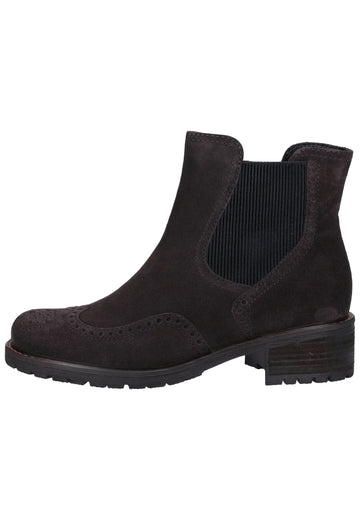 Gabor Stiefelette Veloursleder Dunkelgrau Warmfutter - surf4shoes