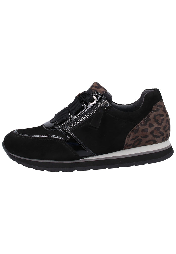 Gabor Sneaker Veloursleder Schwarz/Grau - surf4shoes