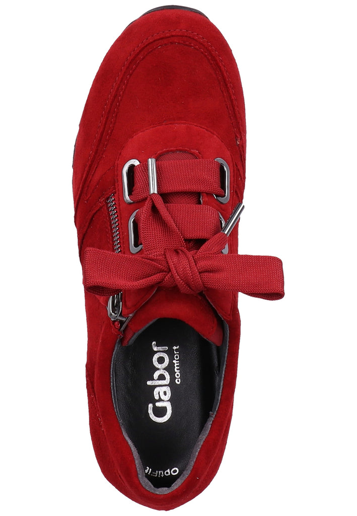 Gabor Sneaker Veloursleder Dunkelrot - surf4shoes