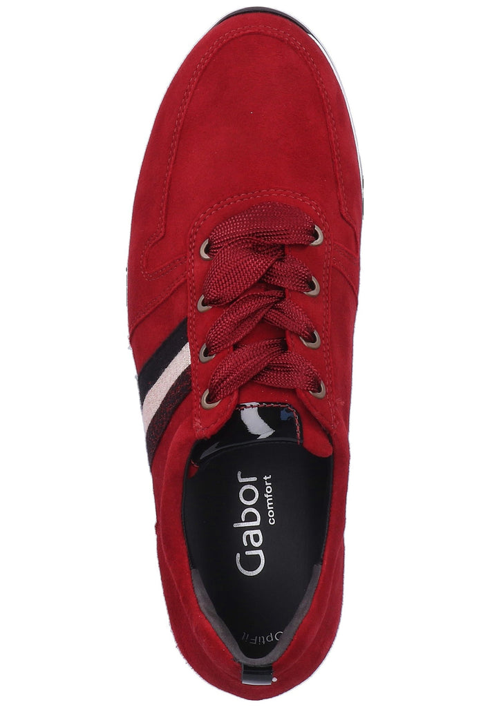 Gabor Sneaker Veloursleder Dunkelrot - surf4shoes