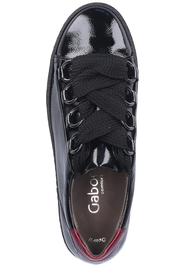 Gabor Sneaker Leder Schwarz - surf4shoes