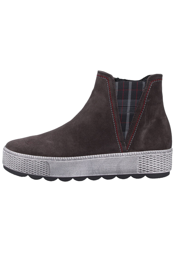 Gabor Stiefelette Veloursleder Dunkelgrau - surf4shoes