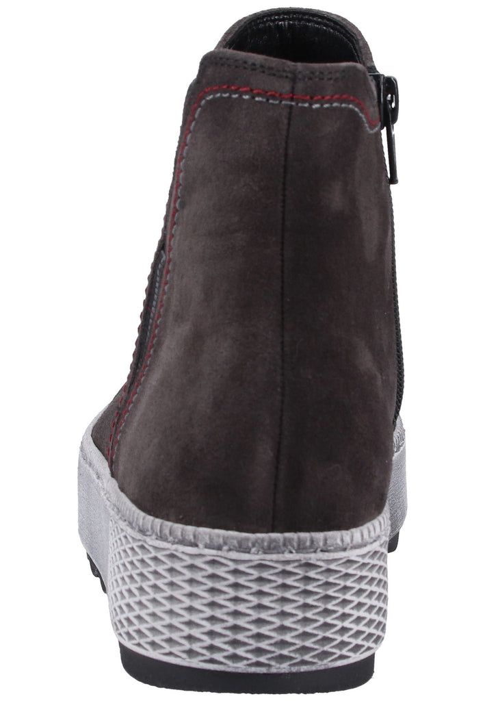Gabor Stiefelette Veloursleder Dunkelgrau - surf4shoes