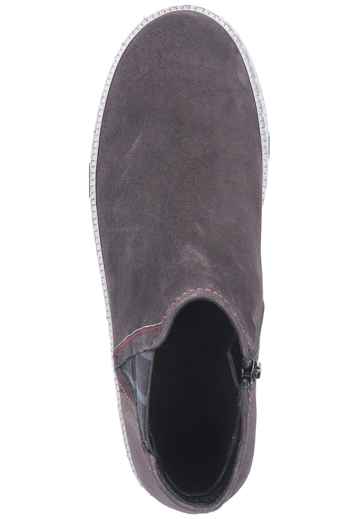 Gabor Stiefelette Veloursleder Dunkelgrau - surf4shoes