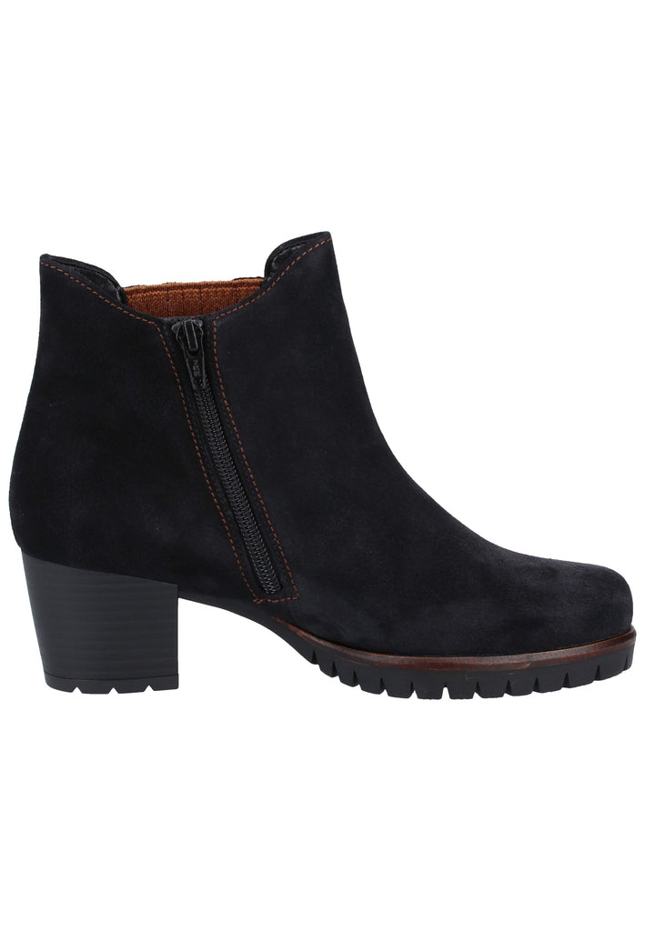 Gabor Stiefelette Veloursleder Blau - surf4shoes