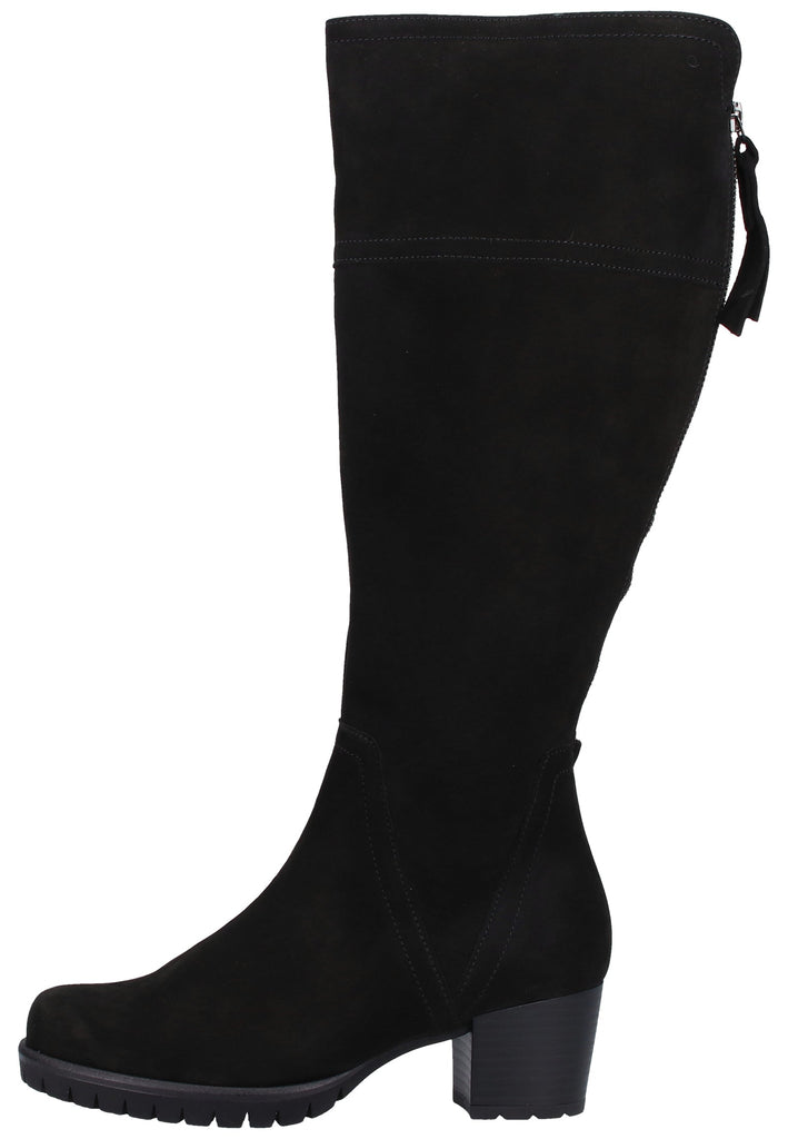 Gabor Stiefel Veloursleder Schwarz - surf4shoes