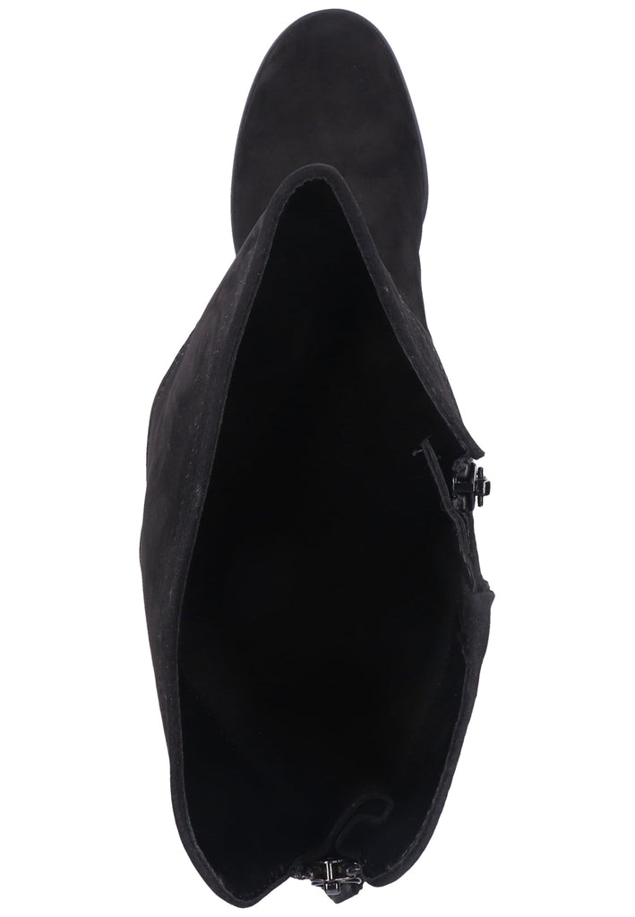 Gabor Stiefel Veloursleder Schwarz - surf4shoes