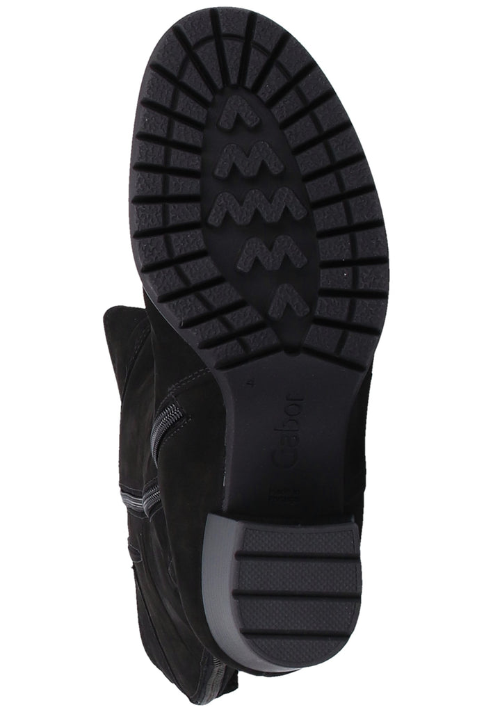 Gabor Stiefel Veloursleder Schwarz - surf4shoes