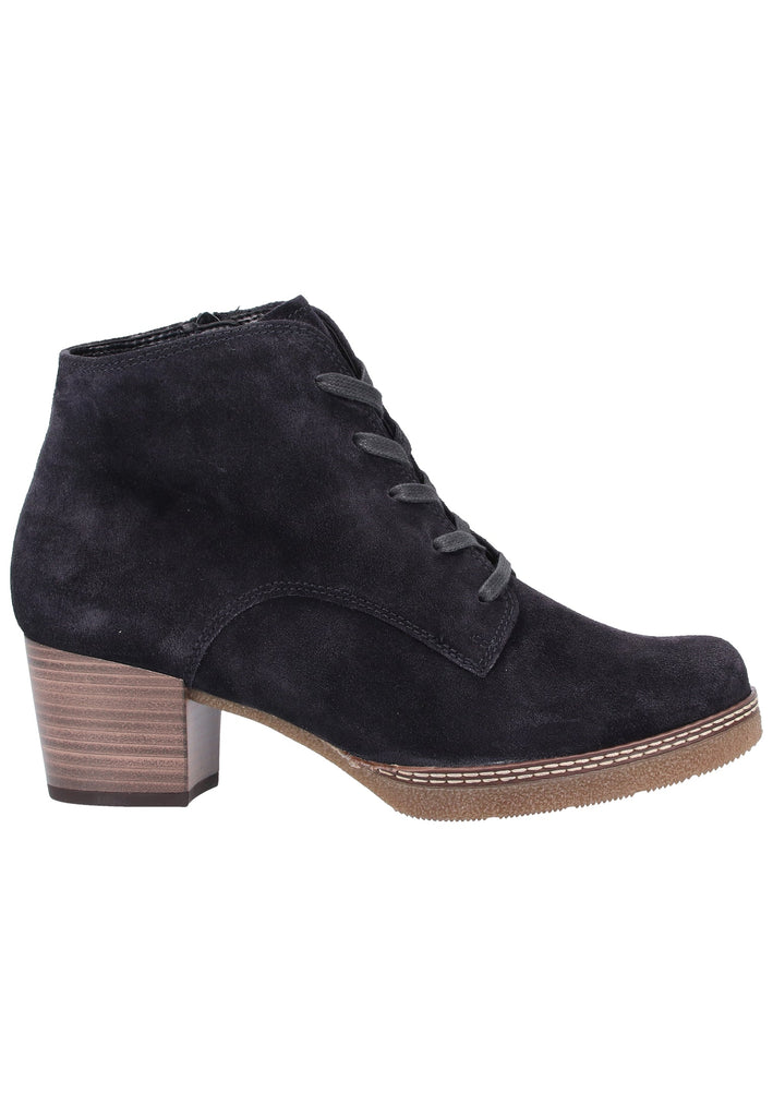 Gabor Stiefelette Veloursleder Blau - surf4shoes