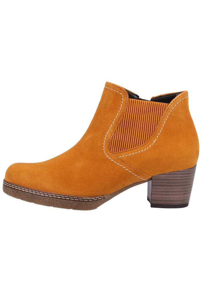 Gabor Stiefelette Veloursleder Curry - surf4shoes