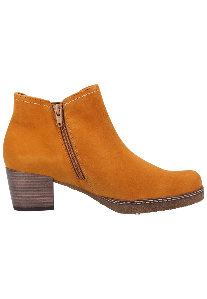 Gabor Stiefelette Veloursleder Curry - surf4shoes