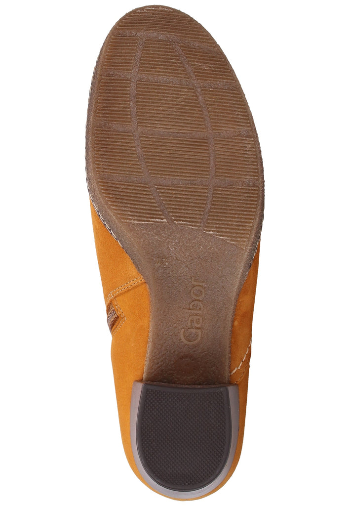 Gabor Stiefelette Veloursleder Curry - surf4shoes