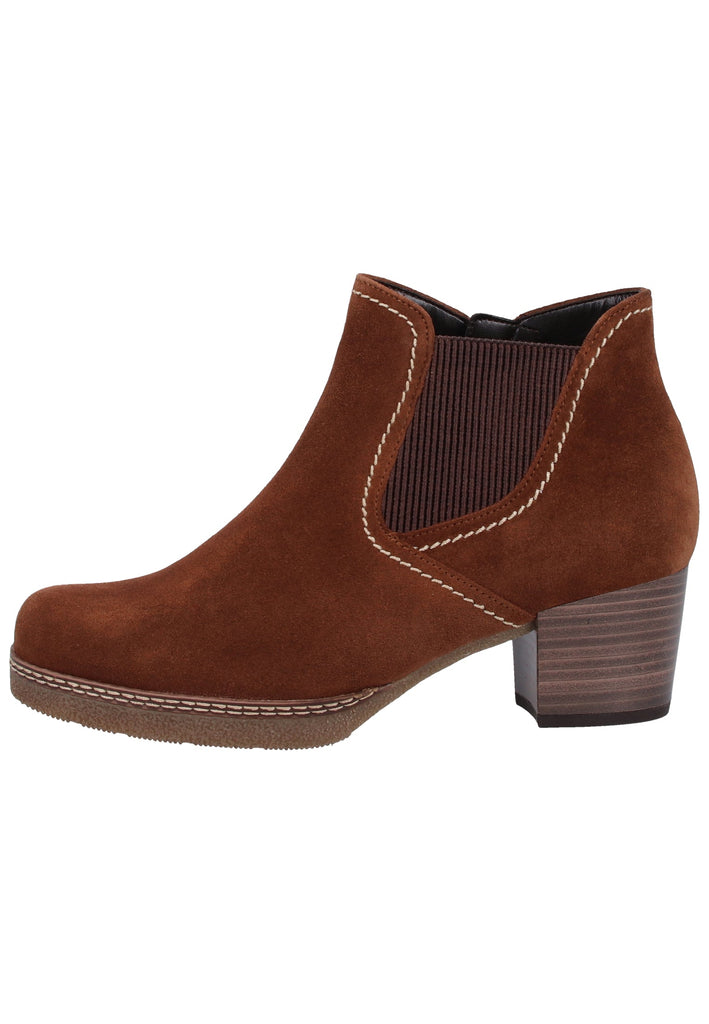 Gabor Stiefelette Veloursleder Whisky - surf4shoes