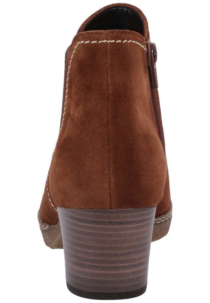 Gabor Stiefelette Veloursleder Whisky - surf4shoes