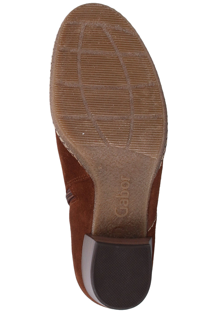 Gabor Stiefelette Veloursleder Whisky - surf4shoes