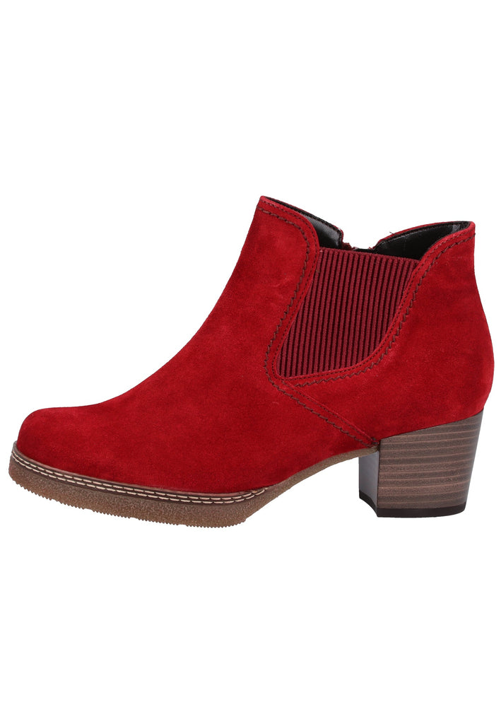Gabor Stiefelette Veloursleder Rot - surf4shoes