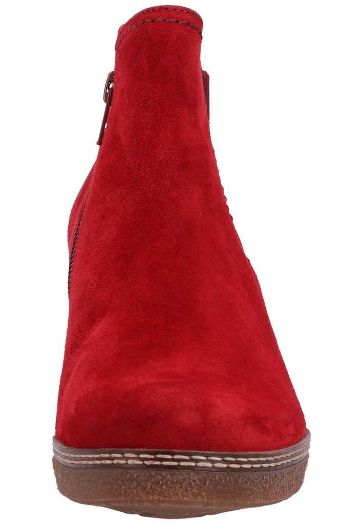 Gabor Stiefelette Veloursleder Rot - surf4shoes