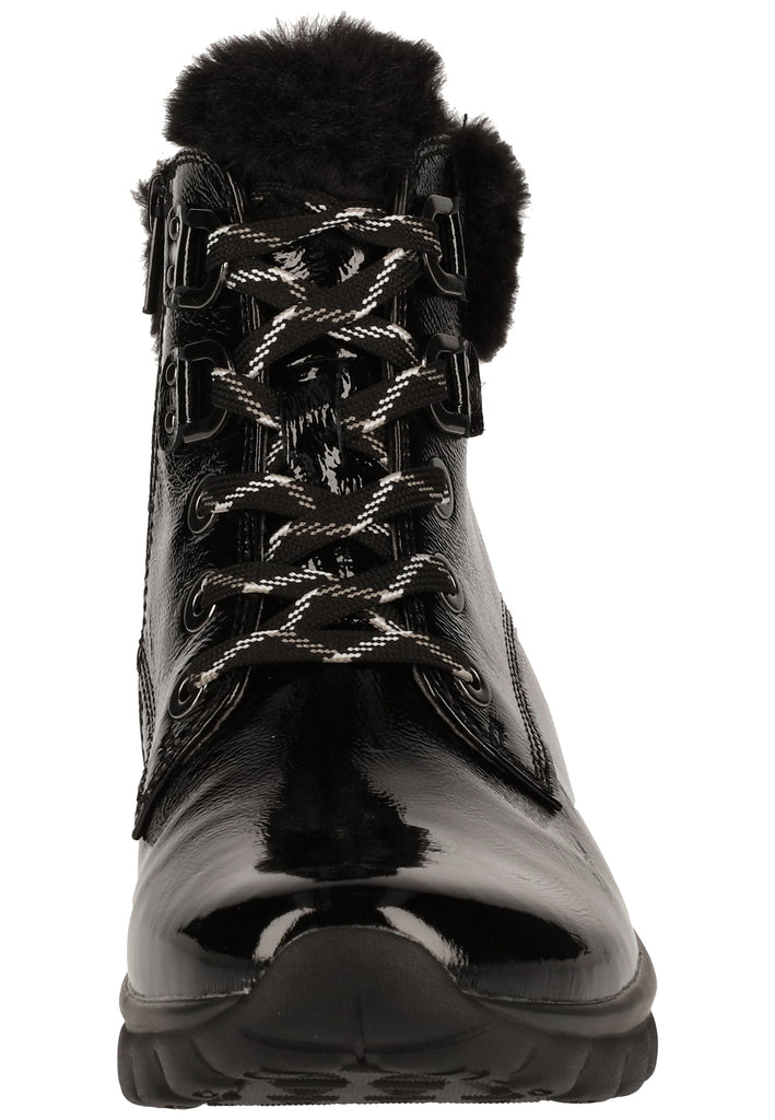 Gabor Stiefelette Leder/Textil Schwarz - surf4shoes