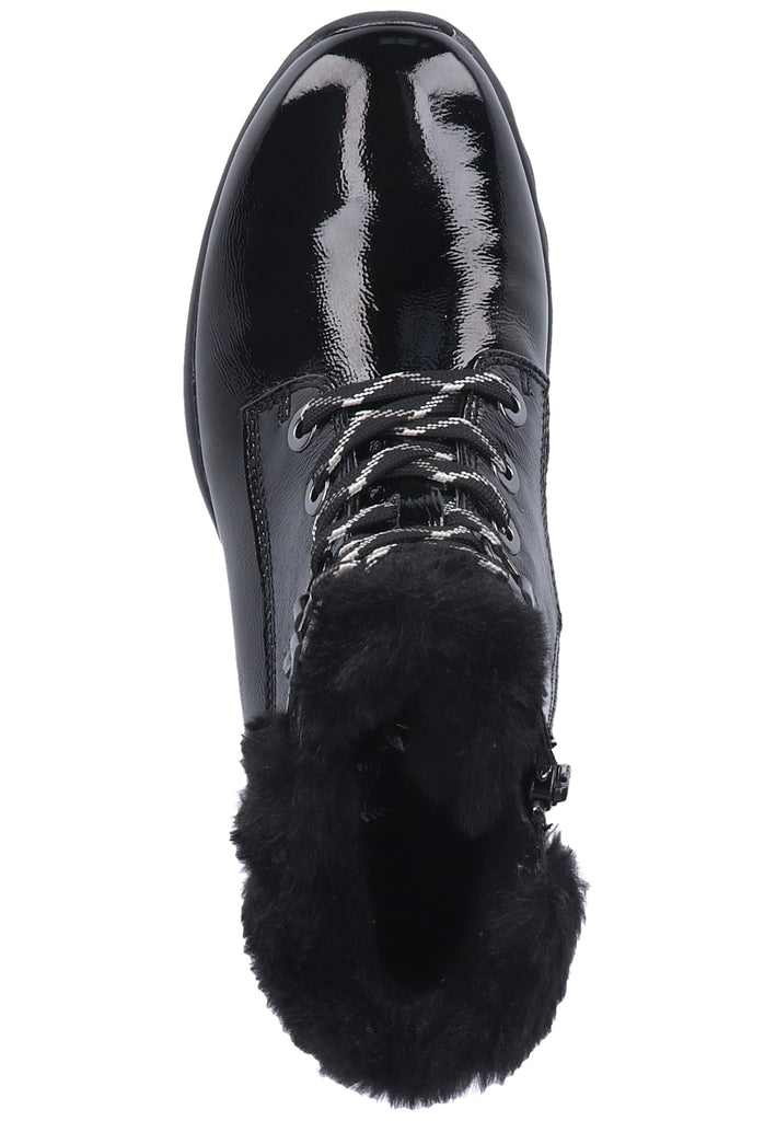 Gabor Stiefelette Leder/Textil Schwarz - surf4shoes