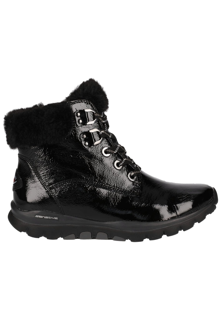 Gabor Stiefelette Leder/Textil Schwarz - surf4shoes