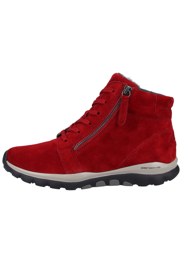 Gabor Stiefelette Veloursleder Rot - surf4shoes