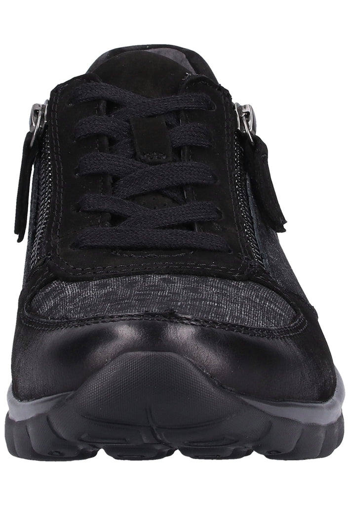 Gabor Sneaker Veloursleder Schwarz/Grau - surf4shoes