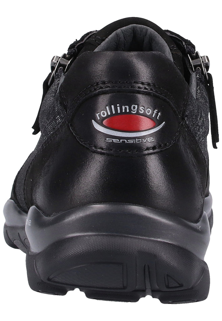 Gabor Sneaker Veloursleder Schwarz/Grau - surf4shoes